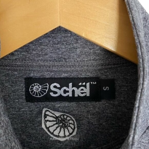NWT Schel Grey Quarter Zip Pullover Small - Picture 2 of 4